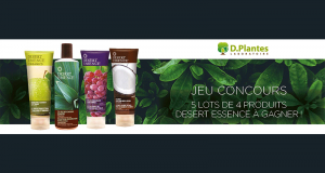 5 lots de 4 produits de soins Desert Essence offerts