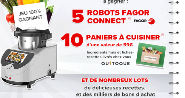 5 robots Fagor Connect et 10 paniers Quitoque offerts