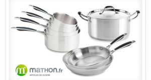 6 batteries de cuisine Excell'Inox de Mathon offertes