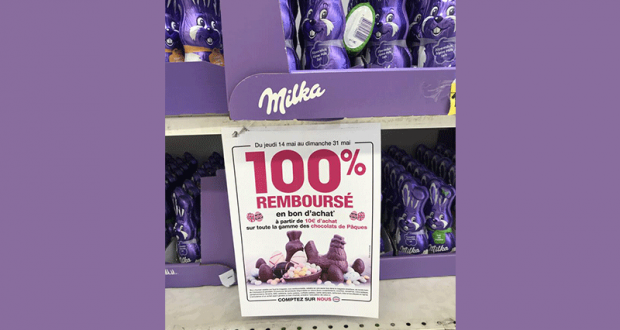 Chocolats de Pâques remboursés à 100%