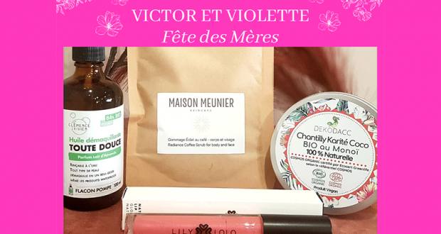 Lot de 4 produits de soins Victor et Violette offert