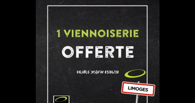 Viennoiserie offerte sur présentation de la publication