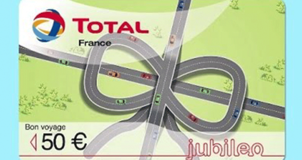 10 cartes cadeau Total de 50 euros offertes