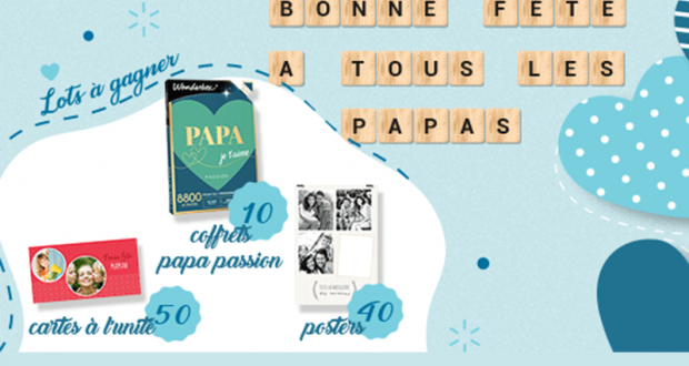 10 coffrets Wonderbox Papa passion offerts