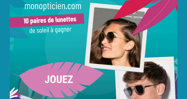 10 paires de lunettes solaires pour femme et homme offertes