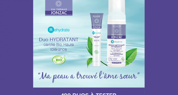 100 duos Rehydrate - Eau Thermale Jonzac à tester