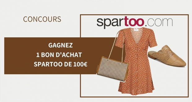 15 bons d'achat Spartoo de 100€ offerts