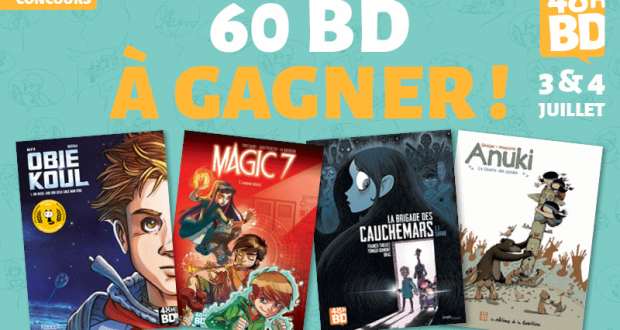 15 lots de 4 bandes dessinées jeunesse offerts