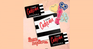 2 cartes cadeaux Sephora de 250 euros offertes