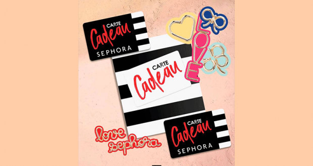 2 cartes cadeaux Sephora de 250 euros offertes