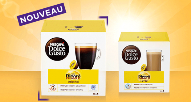 4000 boites de Capsules RICORÉ Dolce Gusto offertes