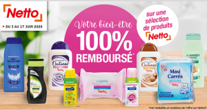 Jusqu’à 8 produits Netto 100% Remboursés