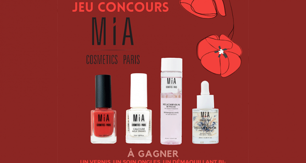 Lot de 4 produits de beauté Mia Cosmetics offert