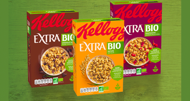 Packs de céréales Extra Bio de Kellog’s à tester
