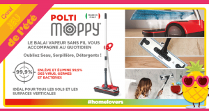 10 balais vapeur sans fil Polti Moppy offerts