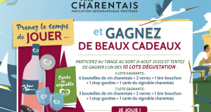 10 packs de bouteilles de vin Charentais avec des accessoires