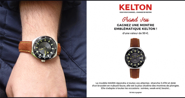 18 montres Kelton Marin offertes