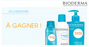 2 lots de 3 produits de soins Bioderma offerts