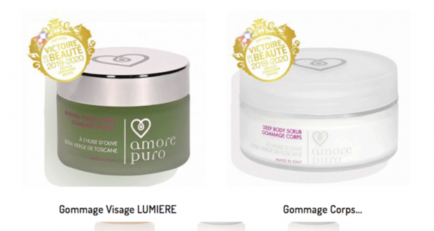 20 Gommages visage et corps Toscane AMORE PURO à tester