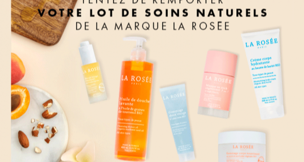 20 lots de 6 soins naturels La Rosée offerts