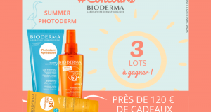 3 lots de 3 produits Photoderm de Bioderma offerts