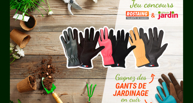 40 paires de gants de jardinage en cuir offertes