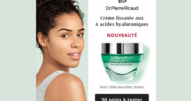 50 Crème lissante aux 4 acides hyaluroniques Dr Pierre Ricaud à tester