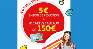 50 cartes cadeaux Auchan de 150€ offerts