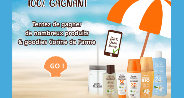 Box de produits solaires Corine de Farme offerte