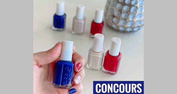 Lot de 3 vernis Bleu Blanc et Rouge offert