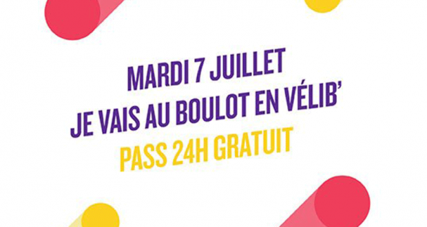 Pass 24h de Vélib' gratuit