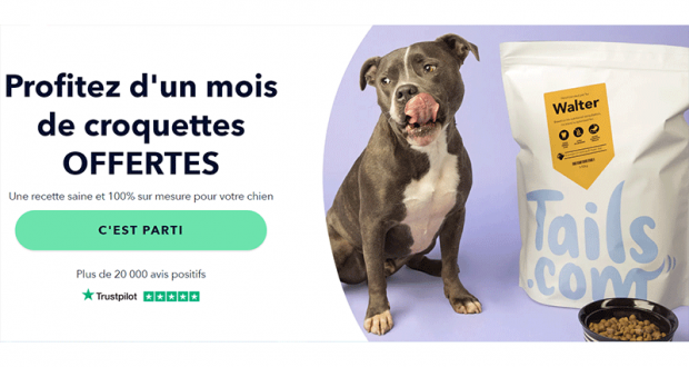 Un mois de croquettes pour chien gratuites