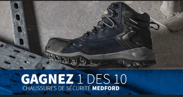 10 paires de chaussure de sécurité Medford offertes