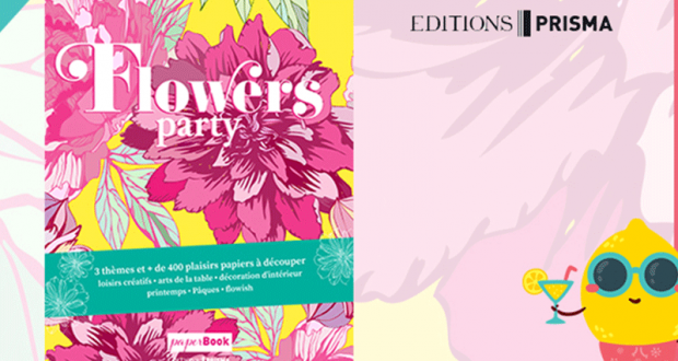 10 paperbooks Flowers Party offerts