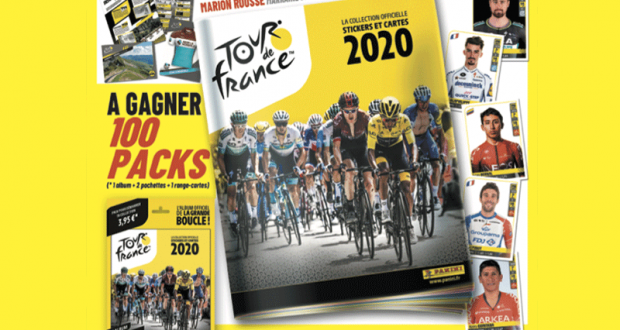 100 lots comportant 1 album Tour de France 2020 + 2 pochettes