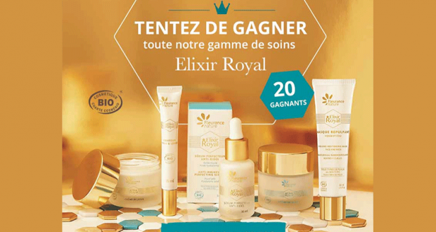 20 gammes de 5 produits de soins Elixir Royal offertes