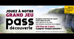 250 Pass Découverte Bourgogne-Franche-Comté de 3 jours