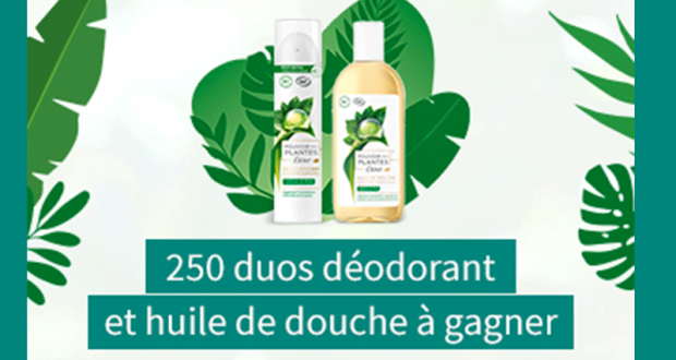 250 duos dédorant et huile de douche Dove offerts