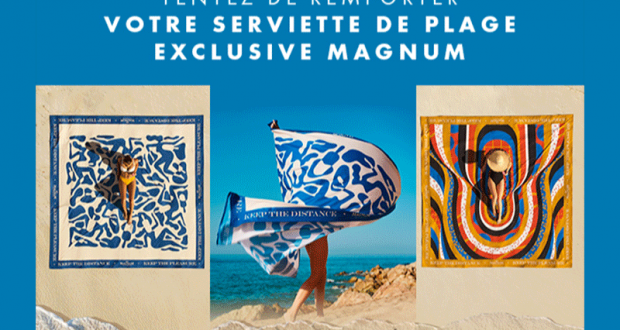 40 serviettes de plage Magnum XXL offertes