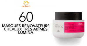 60 Masques Rénovateurs Cheveux très abîmés Lumina de Natura à tester