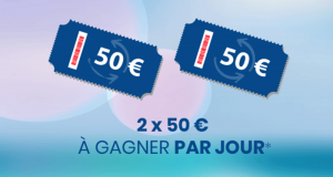 60 bons d'achats de 50€ offerts