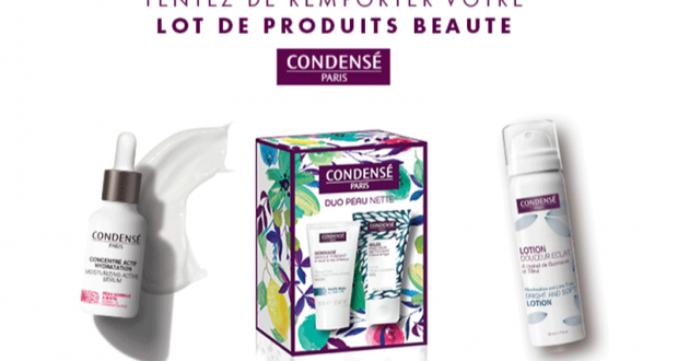 61 lots de 2 produits de soins Condense Paris offerts