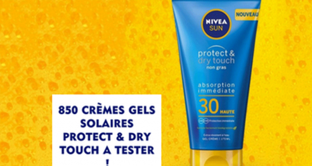 850 Crèmes gels Protect & Dry Touch NIVEA à tester