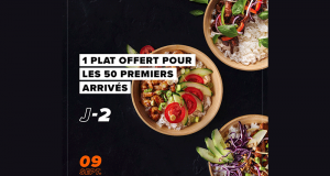 1 plat offert aux 50 premiers clients