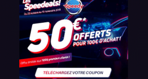 1000 bons d'achat Speedy de 50 euros offerts