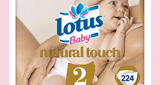 150 paquets de Couches Lotus Baby Natural Touch à tester