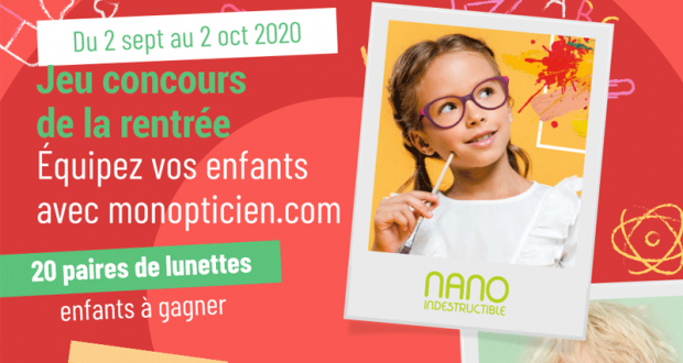 20 paires de lunettes de vue enfant offertes