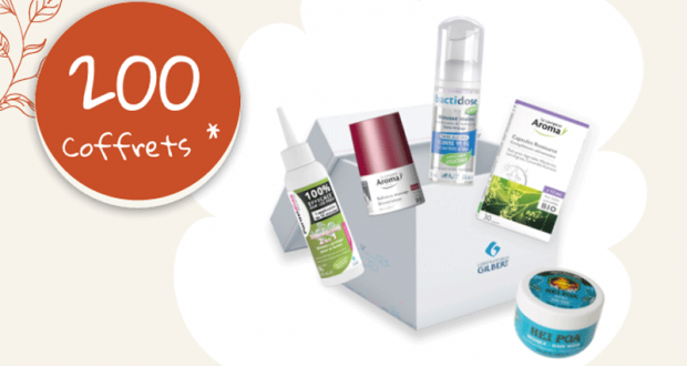 200 coffrets de 5 produits de soins Laboratoires Gilbert offerts