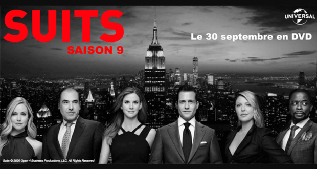 30 coffrets 4 DVD de la série "Suits - saison 9" offerts