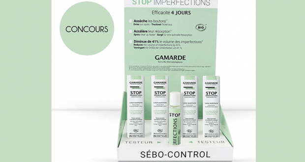 5 produits cosmétiques Stop imperfections Gamarde offerts